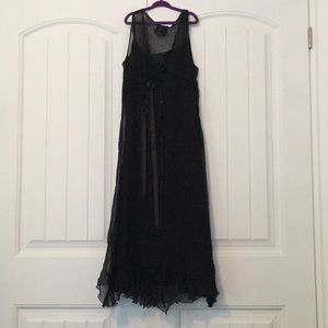 Unique designer dress with button details size 38(xs)